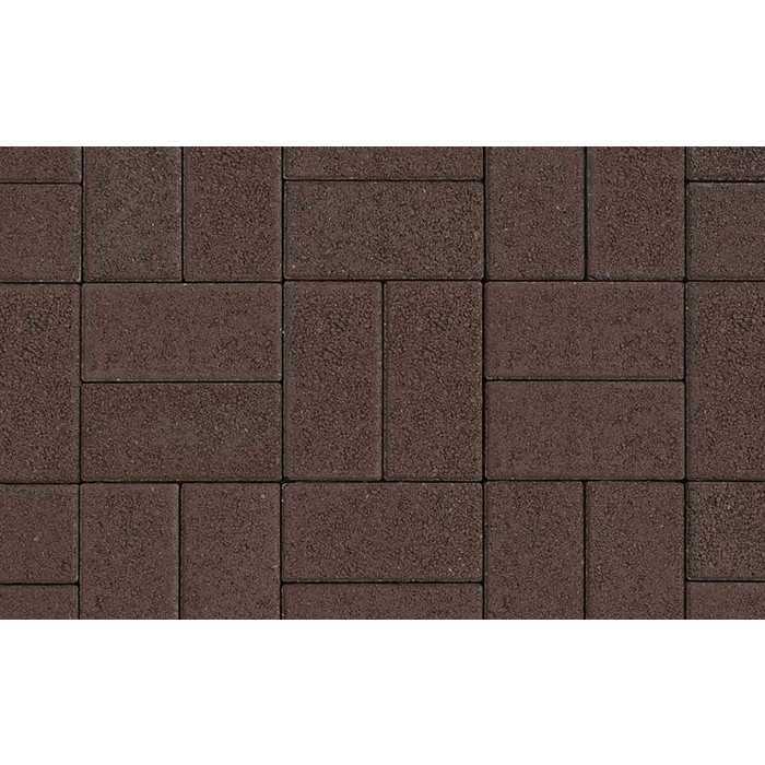 Плитка тротуарная Прямоугольник (Ла-Линия) Б.2.П.6 гранит коричневый 200x100x60 мм