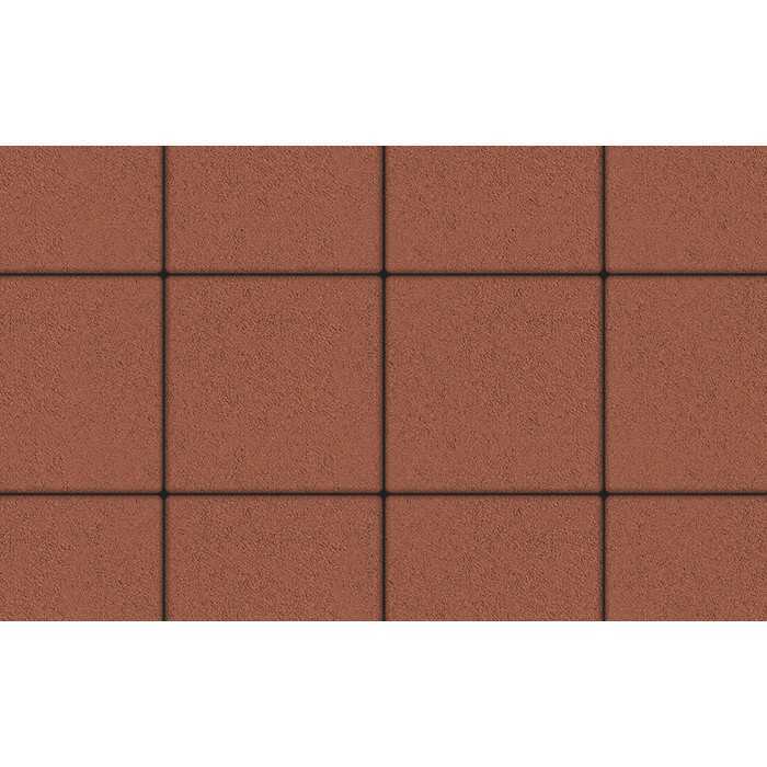 Плитка тротуарная Квадрум Б.6.К.6 гладкий красный 400x400x60 мм